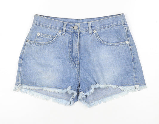 Bay Women’s Blue Size 10 High Rise Cut-Off Denim Shorts 100% Cotton