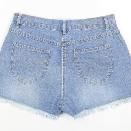 Bay Women’s Blue Size 10 High Rise Cut-Off Denim Shorts 100% Cotton