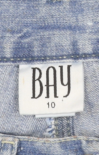 Bay Women’s Blue Size 10 High Rise Cut-Off Denim Shorts 100% Cotton
