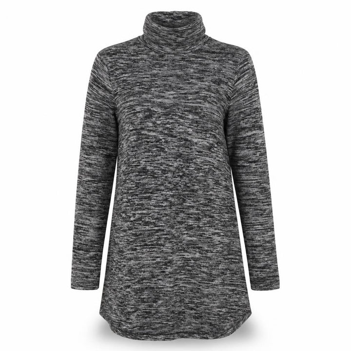 Marks and Spencer Women Grey UK 10 Jumper Dress Roll Neck Long Sleeve