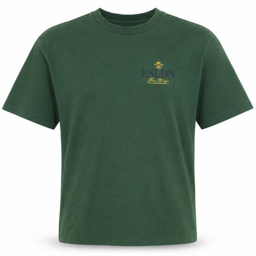Rose London Men's Green M Graphic Logo Cotton Crew Neck T-Shirt