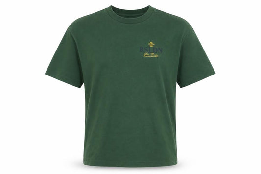 Rose London Men's Green M Graphic Logo Cotton Crew Neck T-Shirt
