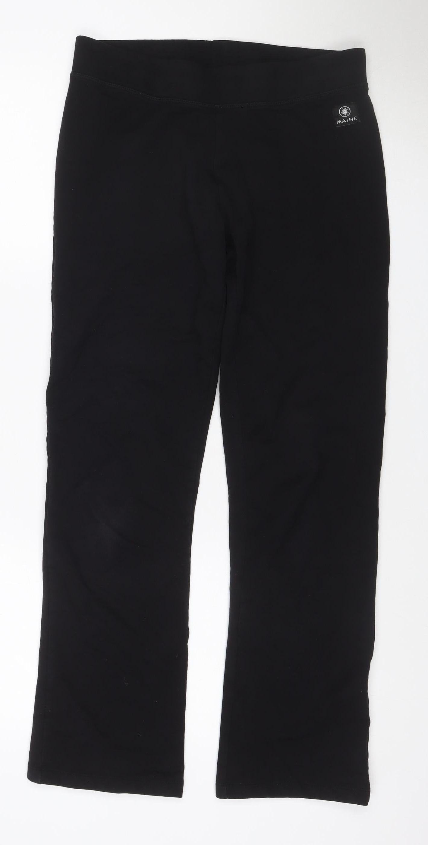 Maine New England Women’s Black UK 12 Bootcut Stretch Trousers