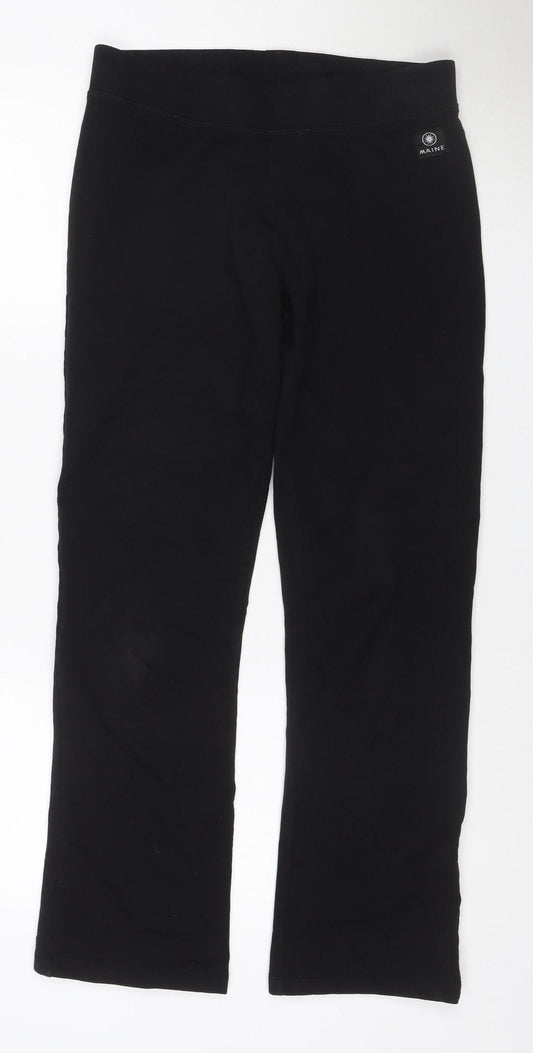 Maine New England Women’s Black UK 12 Bootcut Stretch Trousers
