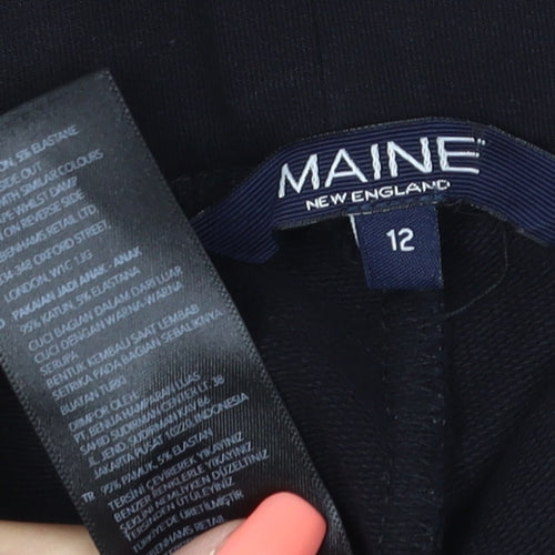 Maine New England Women’s Black UK 12 Bootcut Stretch Trousers