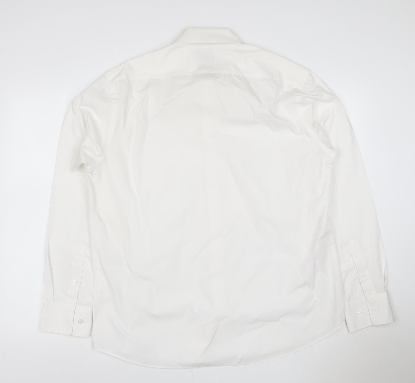 T&W Tailor & Wright Men’s Ivory 16.5 Regular Fit Formal Dress Shirt
