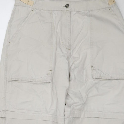 Peter Storm Women’s Beige Size 14 Convertible Cargo Trousers