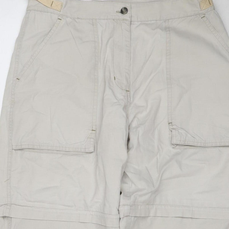 Peter Storm Women’s Beige Size 14 Convertible Cargo Trousers