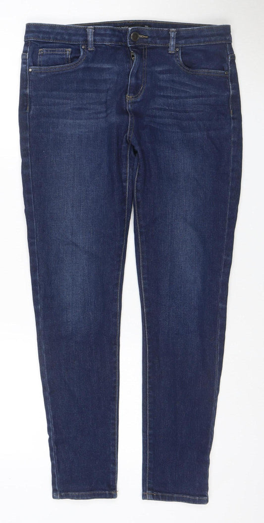 St Bernard Women’s Blue UK 14 Straight Stretch Dark Wash Jeans