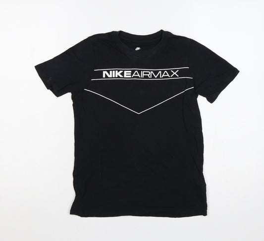 Nike Boys Black 10-12 Years Air Max Graphic Jersey T-Shirt