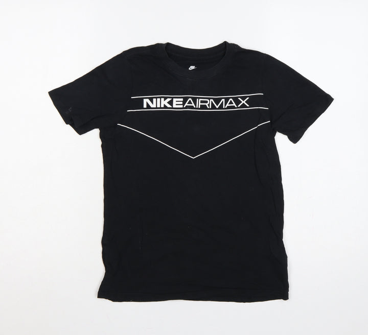 Nike Boys Black 10-12 Years Air Max Graphic Jersey T-Shirt