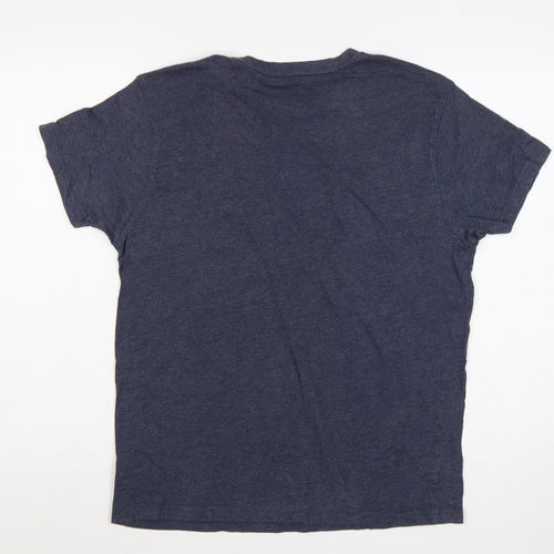 Trespass Mens Blue M Quick Dry Beach Graphic Stripe T-Shirt