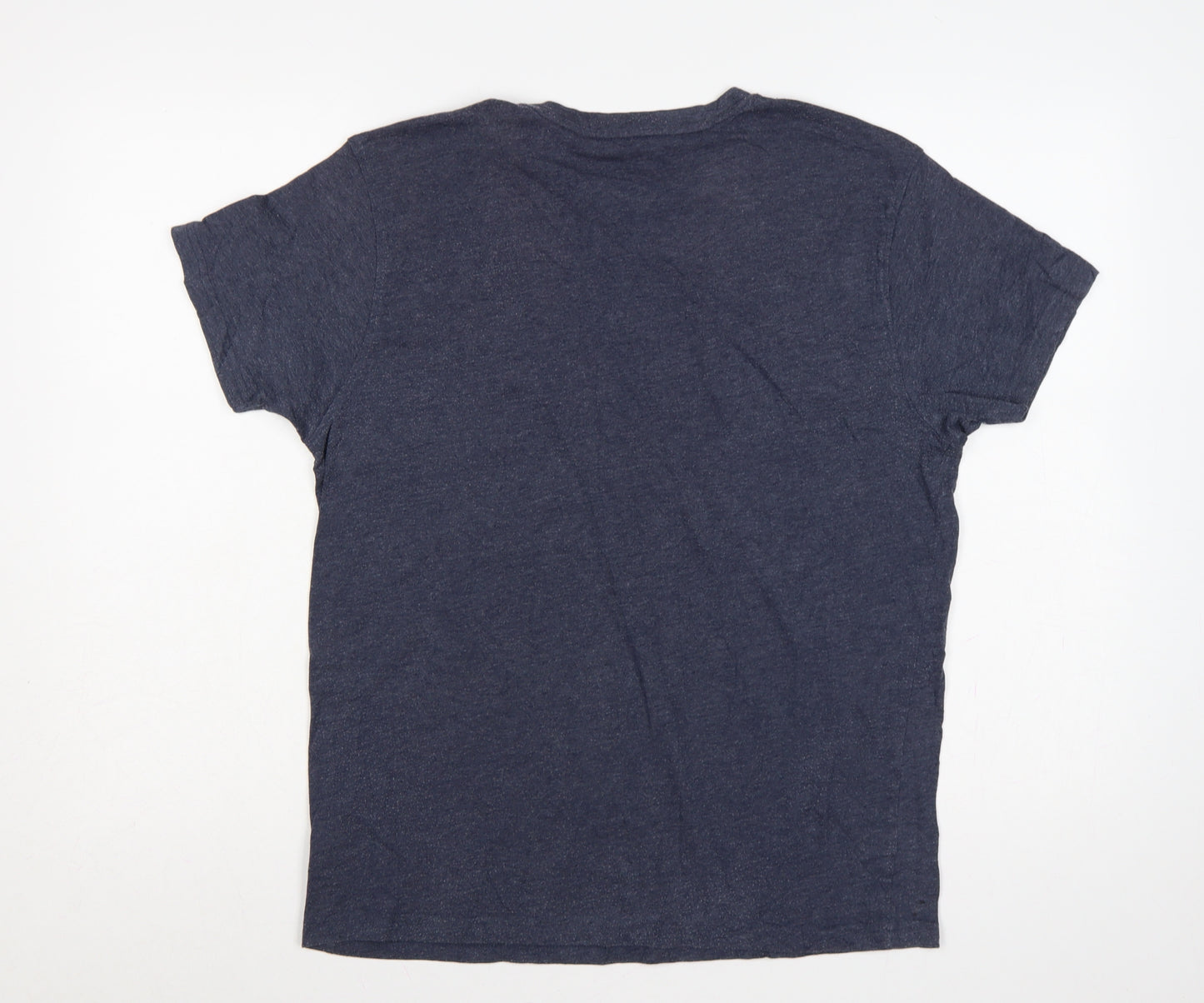 Trespass Mens Blue M Quick Dry Beach Graphic Stripe T-Shirt