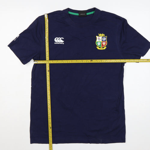 Canterbury Men’s Navy L British & Irish Lions Rugby T-Shirt Crew Neck