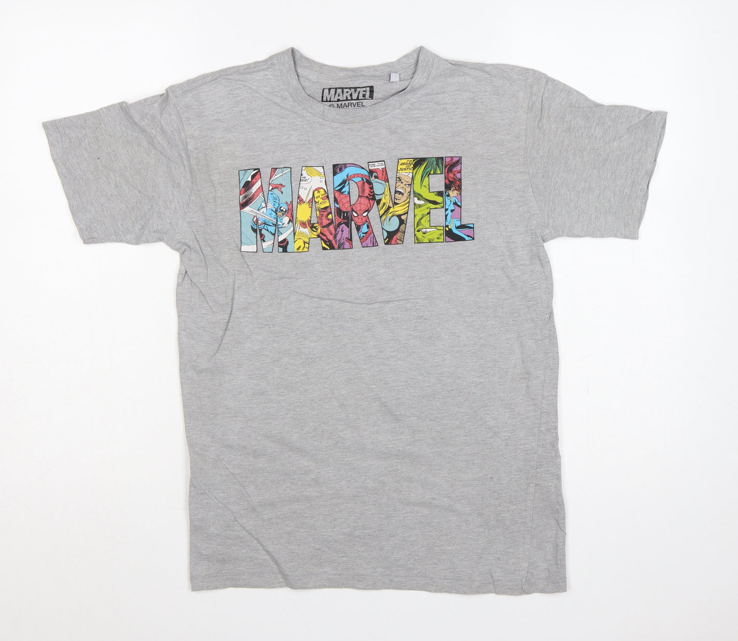 Marvel Boys Grey 12-13 Years Short Sleeve Graphic Print T-Shirt