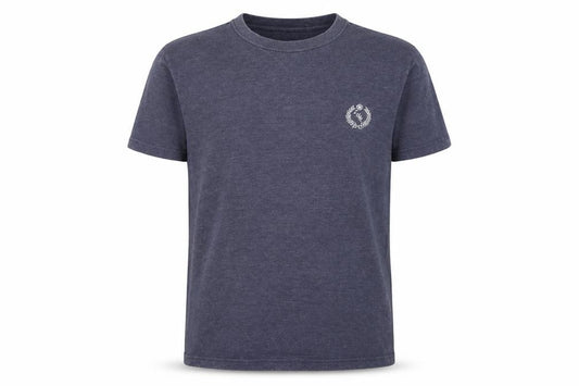 Leeds United Men’s Grey M Crew Neck Embroidered Logo T-Shirt
