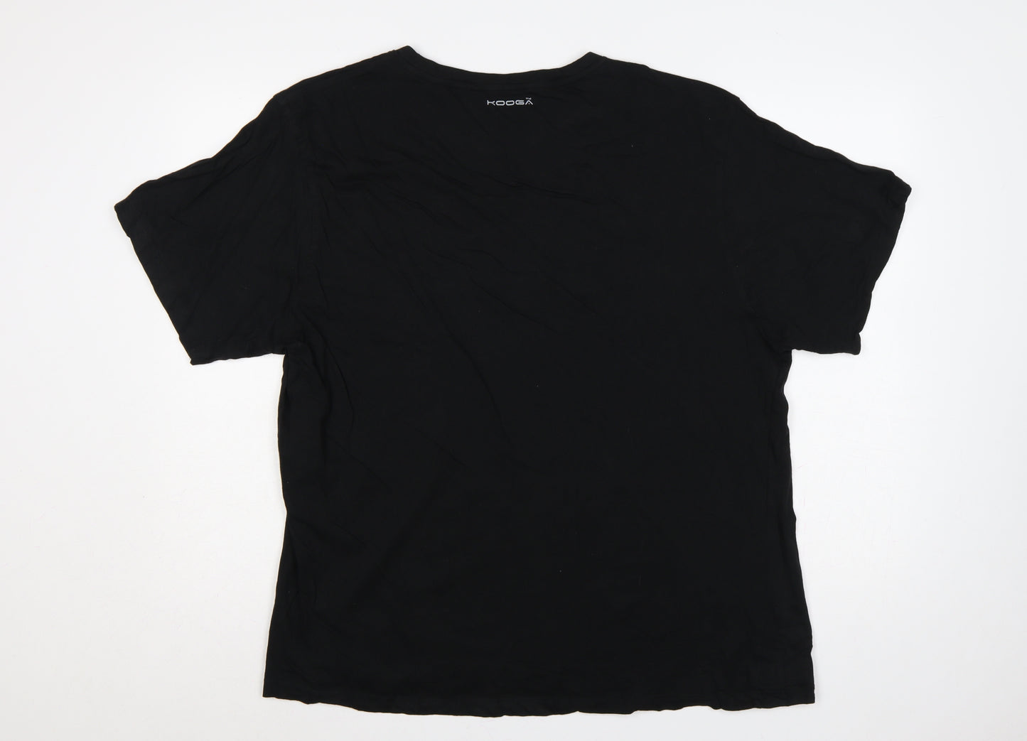 Kooga Men’s Black 3XL Logo Graphic Rugby Cotton Crew Neck T-Shirt