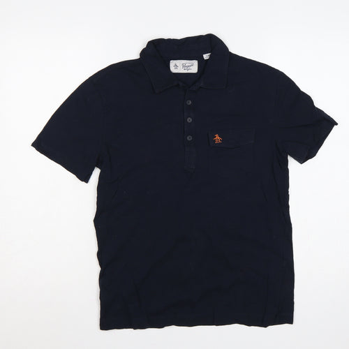 Original Penguin Men's Navy S Cotton Pocket Logo Polo Shirt