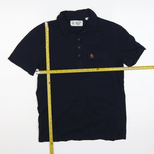 Original Penguin Men's Navy S Cotton Pocket Logo Polo Shirt
