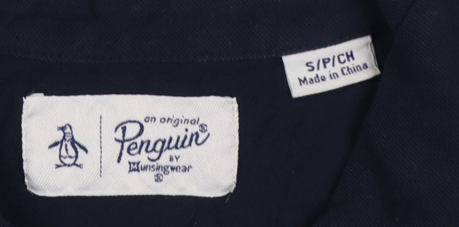 Original Penguin Men's Navy S Cotton Pocket Logo Polo Shirt