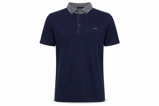 Ted Baker London Men’s Navy Blue M Short Sleeve Button-Down Polo