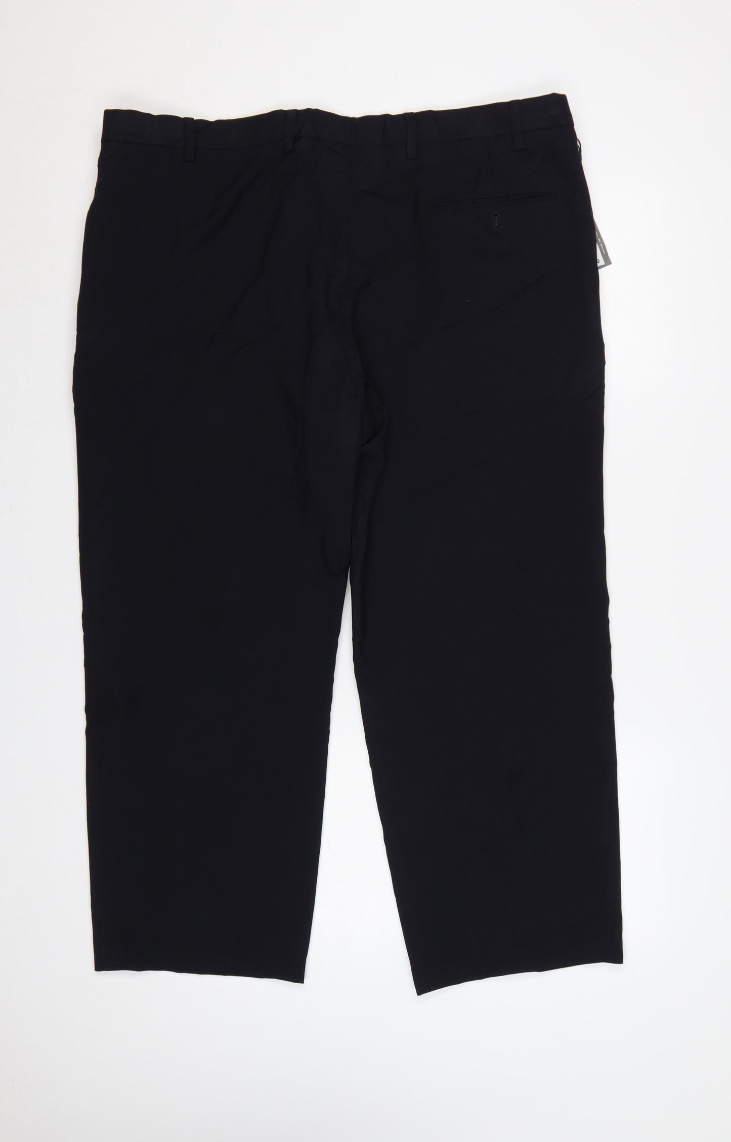 Marks and Spencer Men Blue 40 Regular Fit Formal Trousers 40W 31L