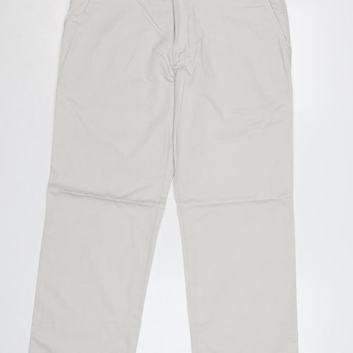 M&S Autograph Men’s White Cotton Chino Trousers W34 L29 Straight
