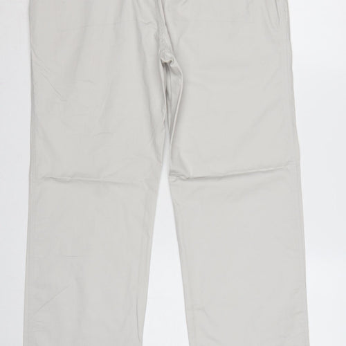 M&S Autograph Men’s White Cotton Chino Trousers W34 L29 Straight