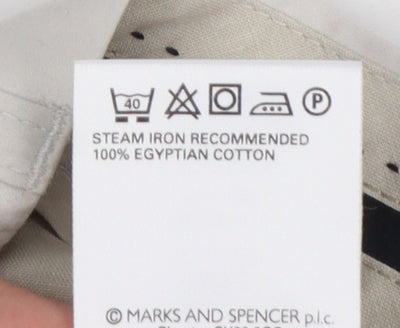 M&S Autograph Men’s White Cotton Chino Trousers W34 L29 Straight