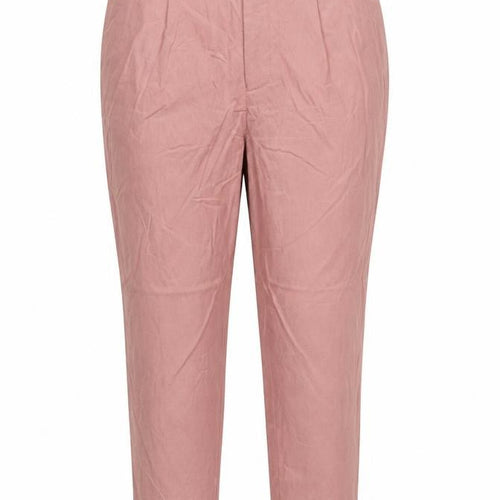 ASOS Women’s Pink UK 12 Linen Blend Pleated Tapered Trousers