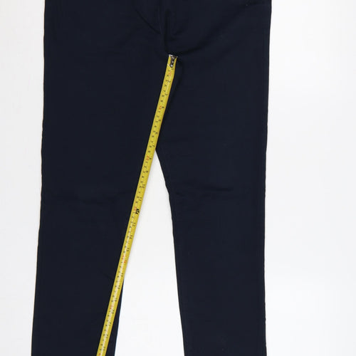 Wallis Women’s Blue UK 12 Slim Skinny Stretch Jeans Side Zip