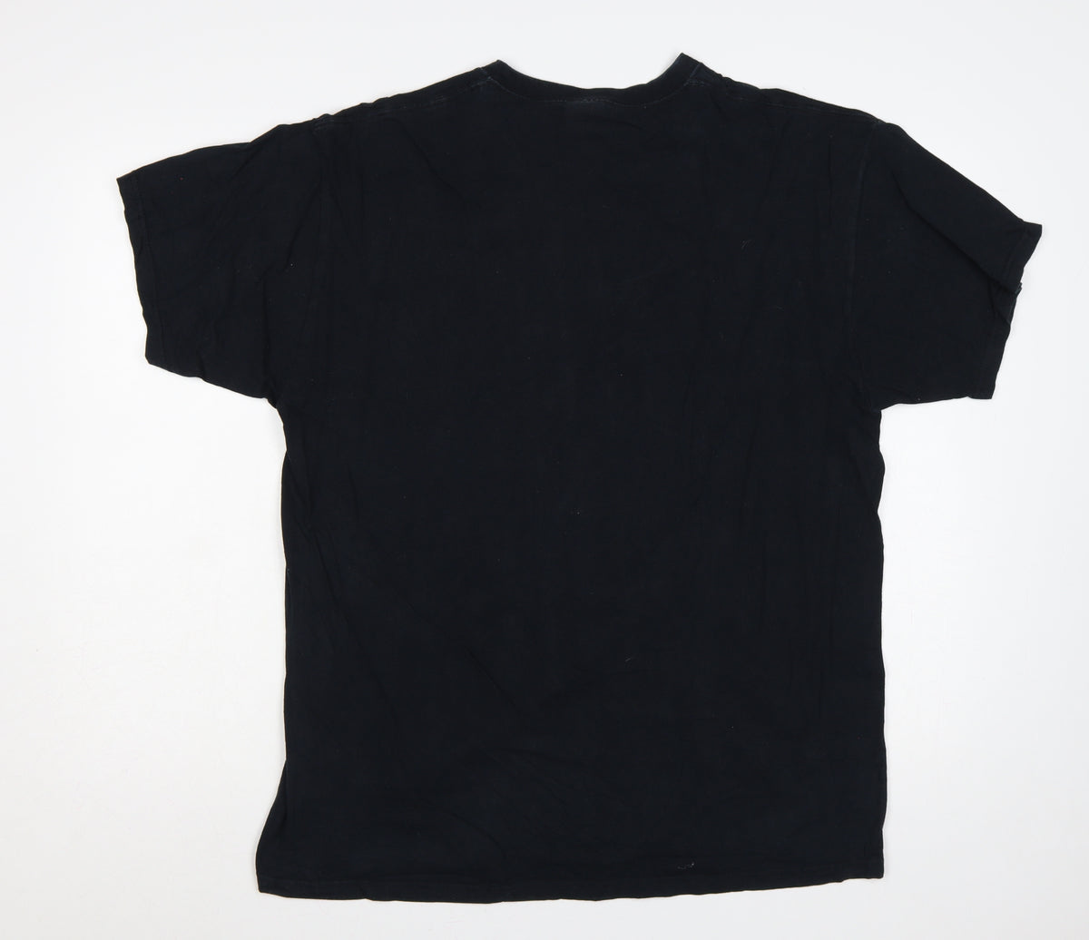 Fruit of the Loom Men Black XL Metallica Skull Graphic T-Shirt