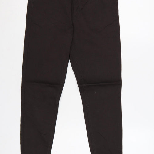 Marks & Spencer Women Brown UK 10 Short Skinny Stretch Jeggings