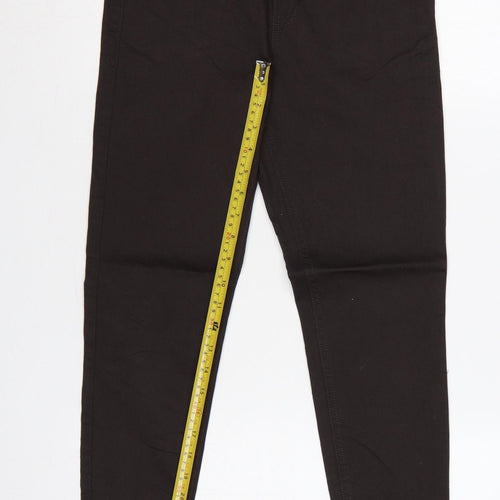 Marks & Spencer Women Brown UK 10 Short Skinny Stretch Jeggings