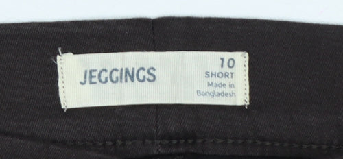 Marks & Spencer Women Brown UK 10 Short Skinny Stretch Jeggings