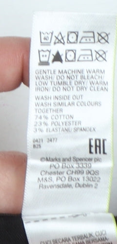 Marks & Spencer Women Brown UK 10 Short Skinny Stretch Jeggings