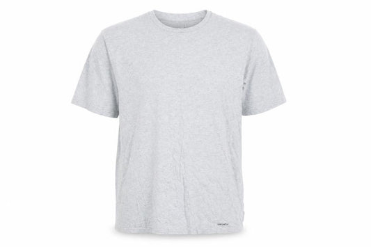 Carhartt Men Grey M Standard Crew Neck Logo T-Shirt