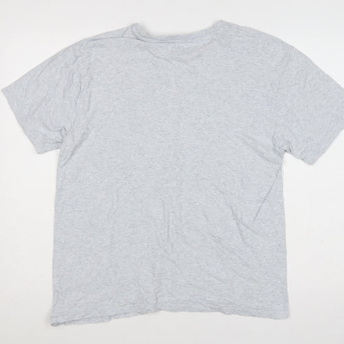 Carhartt Men Grey M Standard Crew Neck Logo T-Shirt