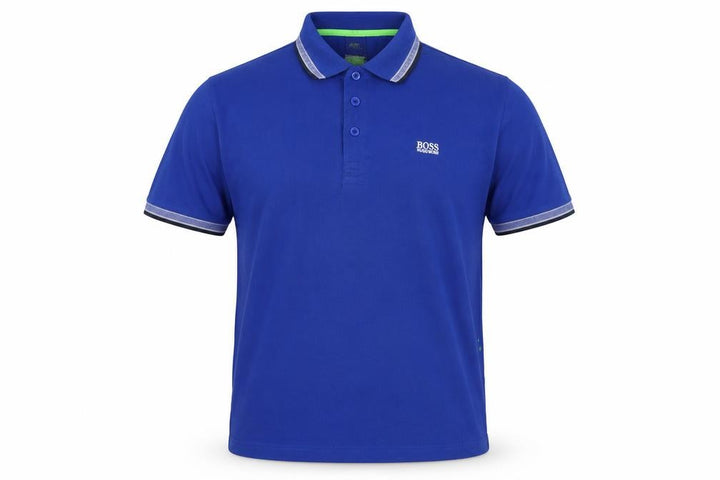 Hugo Boss Men’s Blue XL Modern Fit Logo Cotton Polo Shirt
