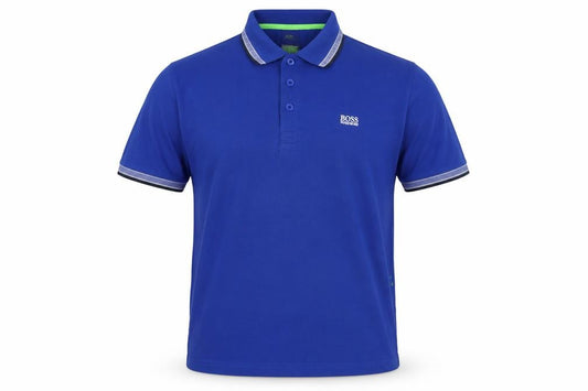 Hugo Boss Men’s Blue XL Modern Fit Logo Cotton Polo Shirt