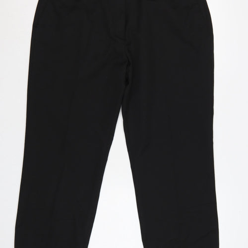 Brook Taverner Women's Black UK 18 Slim Straight Dress Trousers