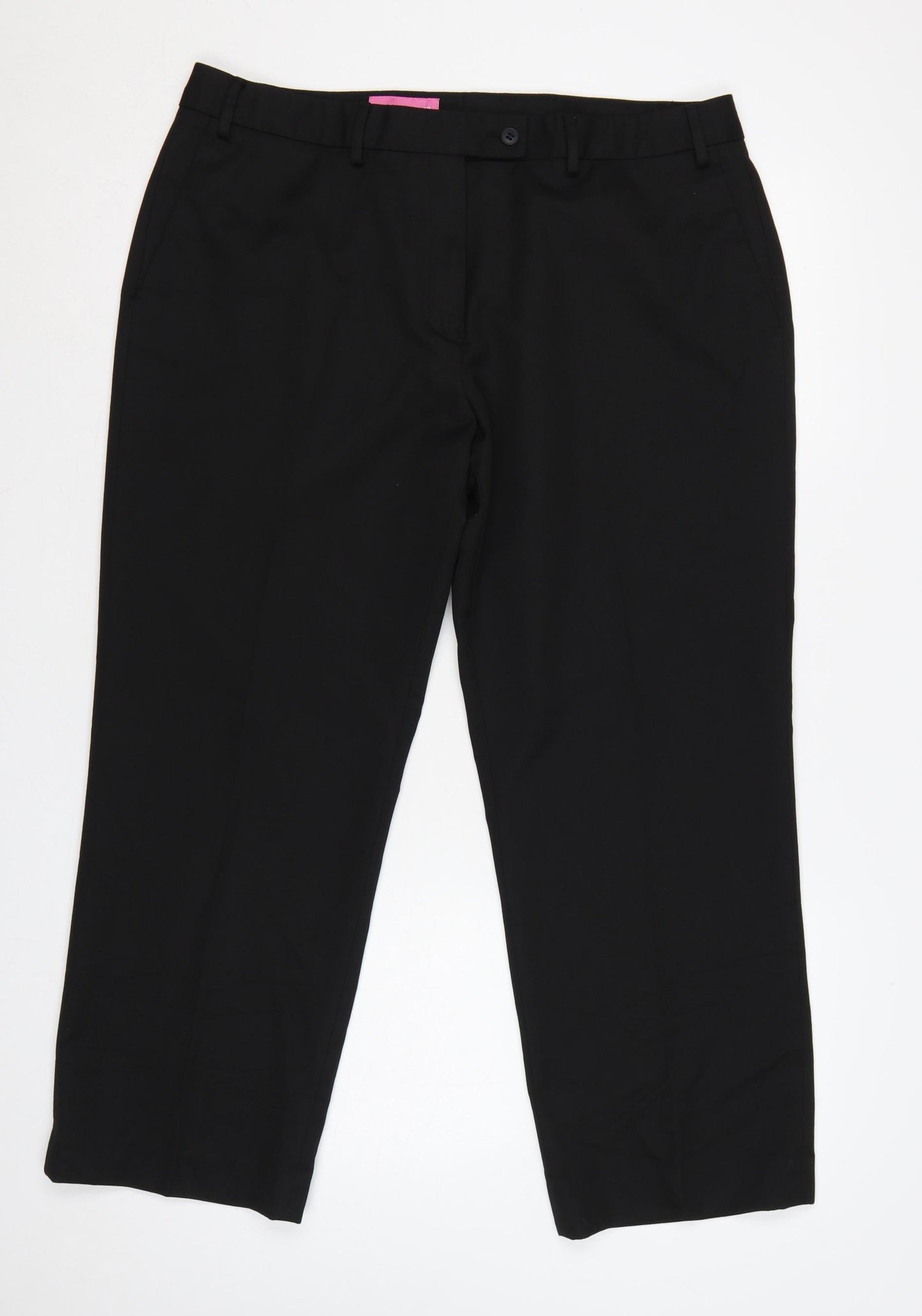 Brook Taverner Women's Black UK 18 Slim Straight Dress Trousers