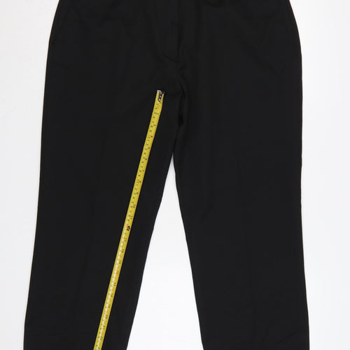 Brook Taverner Women's Black UK 18 Slim Straight Dress Trousers