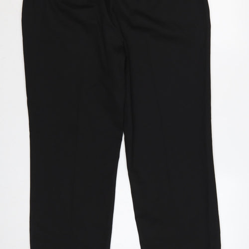 Brook Taverner Women's Black UK 18 Slim Straight Dress Trousers