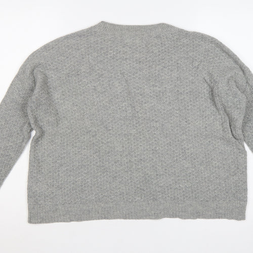 Kin by John Lewis Women’s Grey Alpaca Wool Knit Jumper Size 8