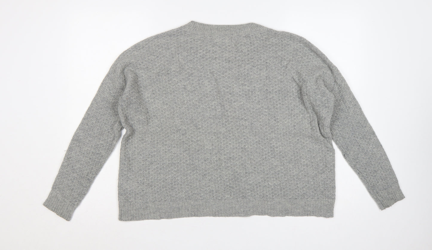 Kin by John Lewis Women’s Grey Alpaca Wool Knit Jumper Size 8