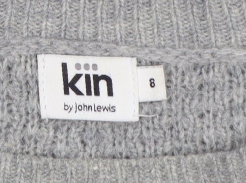 Kin by John Lewis Women’s Grey Alpaca Wool Knit Jumper Size 8