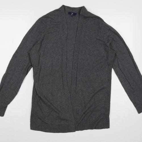 Gap Women’s Grey L Open Knit Longline Cardigan