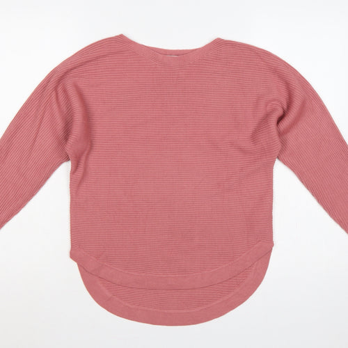 Principles Petite Women’s Pink Rib Knit Pullover Jumper UK 6