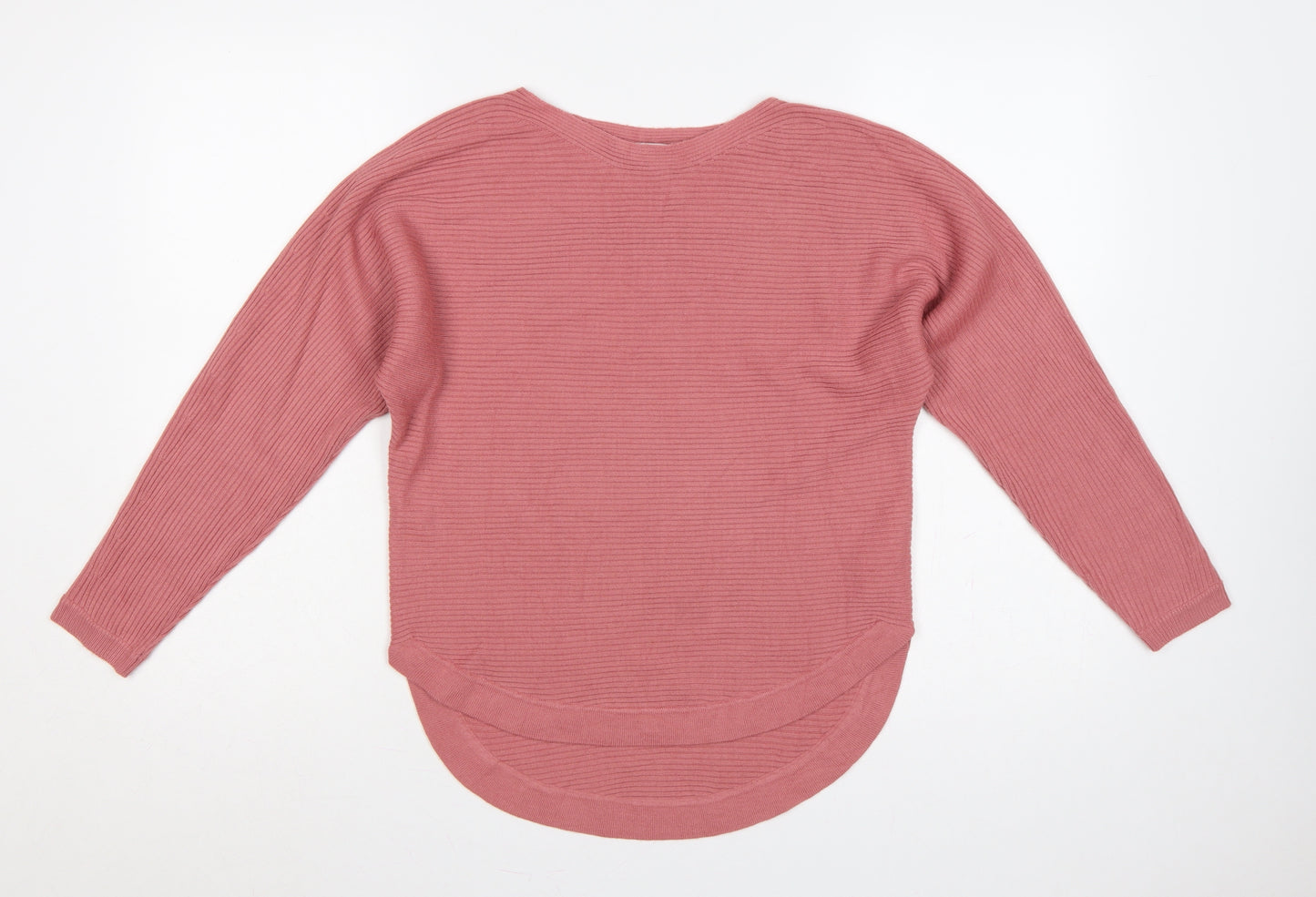 Principles Petite Women’s Pink Rib Knit Pullover Jumper UK 6